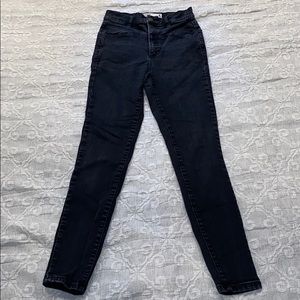 GARAGE Black Distressed High Rise Jeans